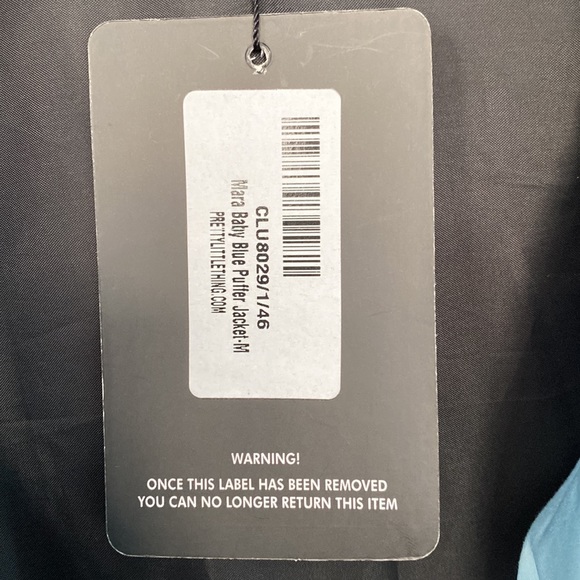 Blue Puffer Coat - Picture 7 of 8